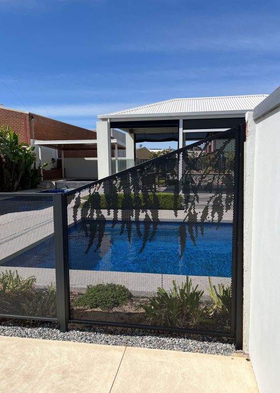 Pool Perf fencing display WA