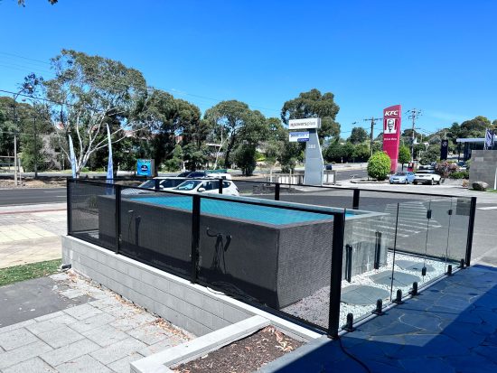 Plunge Pools Pius Pool Perf pool fence display